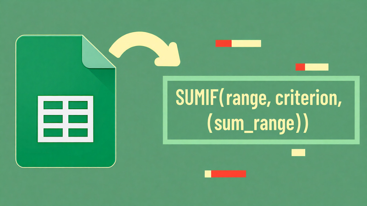 Cách dùng hàm SUMIF trong Google Sheet chi tiết A-Z